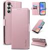 Yunubeyii Cover Libro per Samsung Galaxy A05S,Rosa | Blocco RFID,Luxury PU Pelle,Portafoglio,Card Holder,Magnetic Phone Custodia,Kickstand,Protettiva,Antiurto