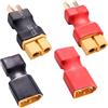 Lyeteung 4 Pezzi Deans T Plug a XT60 Adattatore, XT60 Femmina / Maschio a T Femmina / Maschio Connettori, per Batteria RC LiPo
