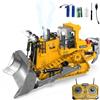 LioMaxi Scala1:16 11Canali Bulldozer radiocomandato completamente funzionale 2.4 GHz Telecomandato cingolato con luce e effetti sonori e spray; Bambini 4 e 12 Anni Maschio Giocattoli Regalo Pasqua