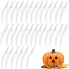 HINGTAI 32 pezzi di decorazioni a forma di denti di zucca di Halloween, kit di decorazione di denti finti in plastica, accessori per intaglio di decorazioni per feste a tema horror per attività fai da te a c