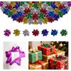 CIYIN Fiocchi Regalo Fiocchi Decorativi Autoadesivi 4 Pollici, Lucido in Pet, 7 Colori Diversi, 5 Pezzi per Colore, Totale 35 Pezzi.