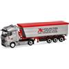 Herpa camion in miniatura Mercedes-Benz Actros Streamspace autoarticolato ribaltabile in acciaio Augustin Spedition, miniatura in scala 1:87, pezzo da collezione, Made in Germany, plastica