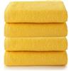 Top Towel Plus - Set di 4 Asciugamani da Bagno e Lavabo 100% Cotone | Asciugamani Morbidi, Assorbenti e Resistenti 50x100 cm | Set Ideale per Bagno Moderno