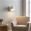 B·LED BARCELONA LED Applique da Parete LED Orientabile KOP 6W Bianco | Lampada da Lettura Moderna Stile Nordico | Faretto Minimal per Testiera Letto, Corridoio o Ingresso | Luce Calda 2700K Rotante