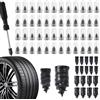 Dhisperares 70 Pezzi Chiodi per Riparazione Pneumatici Sottovuoto con Cacciavite, Ripara Gomme Auto, Kit Riparazione Gomme Moto, 2 Misure di Tubeless Kit Riparazione Gomme Auto, Adatto per Auto, Moto, Biciclette