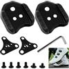 Cimown 2 pezzi di adattatori per tacchette da bicicletta, compatibili con adattatori per pedali Shimano SPD SM-SH41, adattatori per pedali da bici a 3 fori, convertitori per tacchetti, per set di accessori