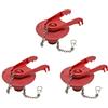 Fluidmaster 502CN3 PerforMAX - Flapper WC universale a risparmio idrico a lunga durata per valvole di scarico da 5 cm, design solido regolabile, facile da installare, confezione da 3, rosso,