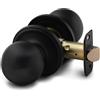 Copper Creek - Pomello per porta interna, certificazione ANSI di grado 3, design moderno e resistente, facile da installare e adatto per camera da letto, bagno e armadi, nero opaco (1 pezzo)
