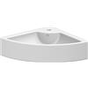 SCARABEO CERAMICHE SCARABEO - SQUARE E lavabo in ceramica da appoggio/sospeso semicircolare 47,5cm [bianco lucido] - 8007E