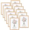 Giftgarden Cornice 15x20 Colore Legno Naturale in PVC,Decorare Casa,Set 12