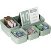 Homhut Organizer Cassetti Plastica, 10 Pezzi, Scatole Plastica Organizer, Contenitori per Cassetti Salvaspazio per Trucchi Cassetti, Cosmetici, Bagno, Cucina, Ufficio, Scrivania
