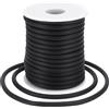 Craftdady Cavo di gomma del tubo di gomma del PVC della tubatura del tubo di 10m avvolto intorno per il cavo di memoria della collana del braccialetto che tricotta, nero