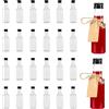 MytaYt 24 Pezzi Mini Bottiglie 50ml Bottigliette per Liquori con 3 Mini Imbuti Bottiglie Alcolici con 24 Etichette e Corde Mini Bottiglie di Liquore per Matrimoni e Feste
