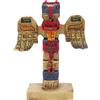 Kocris Casa Indiano Totem Pole Pesce Serbatoio Decorazioni Decorazione Nativo Americano tribù Clan Scultura Antica Cultura Dio Rettile Lucertola