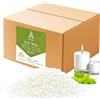 Auroh - Pellet di cera di soia 5 kg - Perline di cera di soia naturale al 100% per la realizzazione di candele, cere per sciogliere e tartufi | Bruciatura pulita, vegana, senza profumo