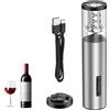 Pawfly Apri bottiglie Elettrico Ricaricabile con Tagliafoglio Apertura Automatica Ricarica USB C Cavatappi con Luce LED per Casa Bar Ristorante Feste Matrimoni