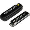 East top Lucky 13 Bass Plus Blues Armonica 13 Fori Diatonica Arpa Bocca Organo Professionale Strumenti Musicali PowerDraw F chiave per Adulti