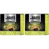 Bialetti Caffè d'Italia, Box 16 Capsule, Decaffeinato, Intensità 6, Compatibili con Macchine Bialetti sistema chiuso, 100% Alluminio (Confezione da 2)