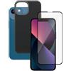 Bundle | custodia nera per telefono & Protezione display | iPhone 13 Mini