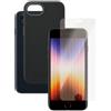 Bundle | custodia nera per telefono & Protezione display | iPhone 7/8/SE (2020/2022)