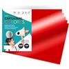 m-office Cartoncino Colorato Metallizzato, Fogli A4 21x29,7cm, Cartoncini 230g per Fai da Te, Progetti Creativi e Arte con Effetto Riflettente m-office (10 fogli, rosso)