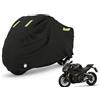 Rouzin Telo di copertura per moto XXL 420D Oxford Roller impermeabile per moto, universale, impermeabile, con foro di serratura, 245 x 105 x 125 cm