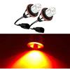 Baceyong 2 lampadine LED Angel Eyes Halo Ring per luci di posizione a LED impermeabili, compatibile con BMW E87 E39 E60 E61 E63 E65 E83, 6312694048, 63126916097, 63126929309,Rosso