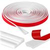 Starvortex Strisce Adesive per Modanatura, 7m Pannelli Modanatura Adesiva per Parete, Listelli Decorativi Autoadesivi per Porte Interne Bianco, Pannellatura Flessibile per Specchi, Armadi e Rivestimenti Murali
