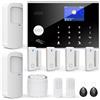 TUGARD Sistemi di Allarme Domestici, Sistema di Sicurezza Domestico Wireless WIFI/GSM SMS con Rilevatore di Movimento, Sirena di Allarme da 120 dB, Telecomando Intelligente, Invito Vocale(12 Pezzi)