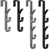 XINGSUI 4 Ganci per porte, ganci da appendere sopra la porta, appendiabiti verticale, gancio verticale per porte, utilizzabile in ingressi, soggiorni, camere da letto, bagni e cucine