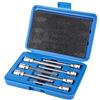 Ejoyous Set di 7 chiavi a bussola con inserti esagonali interni, bit esagonali a incastro, set di dadi esagonali con albero Torx extra lungo da 110 mm, 3/4/5/6/7/8/10 mm, set di prese esagonali casoman