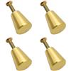 Srcasy 4 Pezzi Manopole in Ottone Spazzolato, Pomolo per Mobile Rotondo, Manopole per Cassetti in Oro, Maniglie per Mobili Armadio Cassetto,per Porta Dell'armadio, Cassettiera e Decorazioni per la Casa