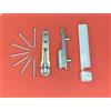 FTF - Fenstertechnik Aubi Siegenia Cuscinetto angolare A300 Angolo cuscinetto EW001 e supporto cuscinetto angolare EB005 incl. cappucci di copertura e materiale di fissaggio (senza chiave di regolazione)