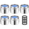 Roinaid Rompigetto Rubinetto Cucina 5 Pezzi Aeratore Rubinetto Regolatori M18 Rompigetto Rubinetto Perlatori M18 per Rubinetti Adatti per Rubinetti Cucina e Bagno
