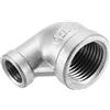 QUARKZMAN 1 Pz 1/2 PT Femmina x 1/4 PT Femmina Gomito a 90 Gradi in Acciaio Inossidabile Raccordi per Tubi d'Acqua Aria Tubo PVC Fuso