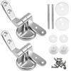 BSSTORE® Coppia Cerniere Universale Per Ricambio Del Sedile Tavoletta WC Completa Di Viti E Raccordi