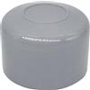 SKIR'CO (20 pezzi) Tappi per pali di recinzione, rotondi 38 mm Cappucci in plastica grigia per pali di recinzione rotondi, coperture per pali di recinzione, colore grigio finestra RAL 7040