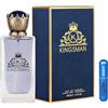 RESAES Resistant and aesthetic Kingsman Eau de Parfum, profumo arabo da uomo, a lunga durata, con nebulizzatore ricaricabile, 5 ml, fragranza affumicata e aromatica con note agrumi e speziate (Kingsman)