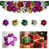 CIYIN Fiocchi Regalo Fiocchi Decorativi Autoadesivi 2 Pollici, Effetto Scintillante (Glitter), 5 Colori Diversi, 10 Pezzi per Colore, Totale 50 Pezzi