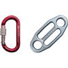 Kong Moschettone Oval Alu Classic Screw Sleeve, Rosso/Lucido/Lucido, Ghiera a Vite & Piastrina di Assicurazione Gi-Gi, Lucido, 11 cm