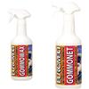 EUROMECI EGW7S, Cera Cremosa per Gommoni Nautica, Bianco, 750 ml & Gommonet, Detergente per Gommoni, 750 ml