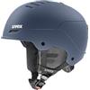 uvex wanted - casco da sci robusto per adulti - regolazione individuale delle dimensioni - scaldacollo - dusk matt - 58-61 cm