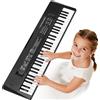 QiquBox Bambini Tastiera Pianoforte Giocattolo Pianola con Microfono - 61 Tasti...