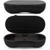 Linkidea Custodia rigida extra large per occhiali da sole con copertura magnetica, organizer per occhiali da sole oversize compatibile con RayBan RB4401D/RBS0101S/RB4098/RB3825 (XXL/nero)