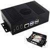 Waveshare Pi5 Nvme HDMI Case Compatible with Raspberry Pi 5, Comes with PCIE to M.2 Adapter Board, Aluminum Alloy Case, Multi-Functional All-in-One Mini-Computer Kit C