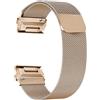 ZoRoll Cinturino QuickFit 20mm Compatibile con Garmin Fenix 8 43mm/7S Pro Solar/7S/6S/6S Pro/5S, Metallo Cinturino in Acciaio Inossidabile Intrecciato a Rete per Garmin Descent Mk3S/Mk2S - Oro Rosa(S)