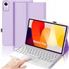 IVEOPPE Cover Tastiera per Xiaomi Redmi Pad SE 11 Pollici 2023 | Keyboard Touchpad Magnetico Staccabile Italiano QWERTY, Custodia Tastiera Senza fili Bluetooth con Portapenna, Viola chiaro