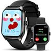 Smooce Orologio da polso per bambini, per sport, fitness, con chiamata, SOS Fitness Tracker, monitor del sonno, giochi musica, fotocamera, sveglia, telefono Bluetooth, orologio per ragazzi e ragazze