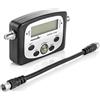 Poppstar Digital Satfinder (dispositivo di misurazione digitale Sat Finder per indirizzare la parabola satellitare, esatto allineamento/regolazione), incl. cavo coassiale da 19,5 cm