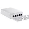 YuLinca Outdoor 5 Port Poe Extender, 1 Poe in 4 Poe out, IEEE 802.3 AF/at/BT 90W Poe Repeater con 10/100Mbps, Switch Poe Passthrough Impermeabile per Montaggio a Parete